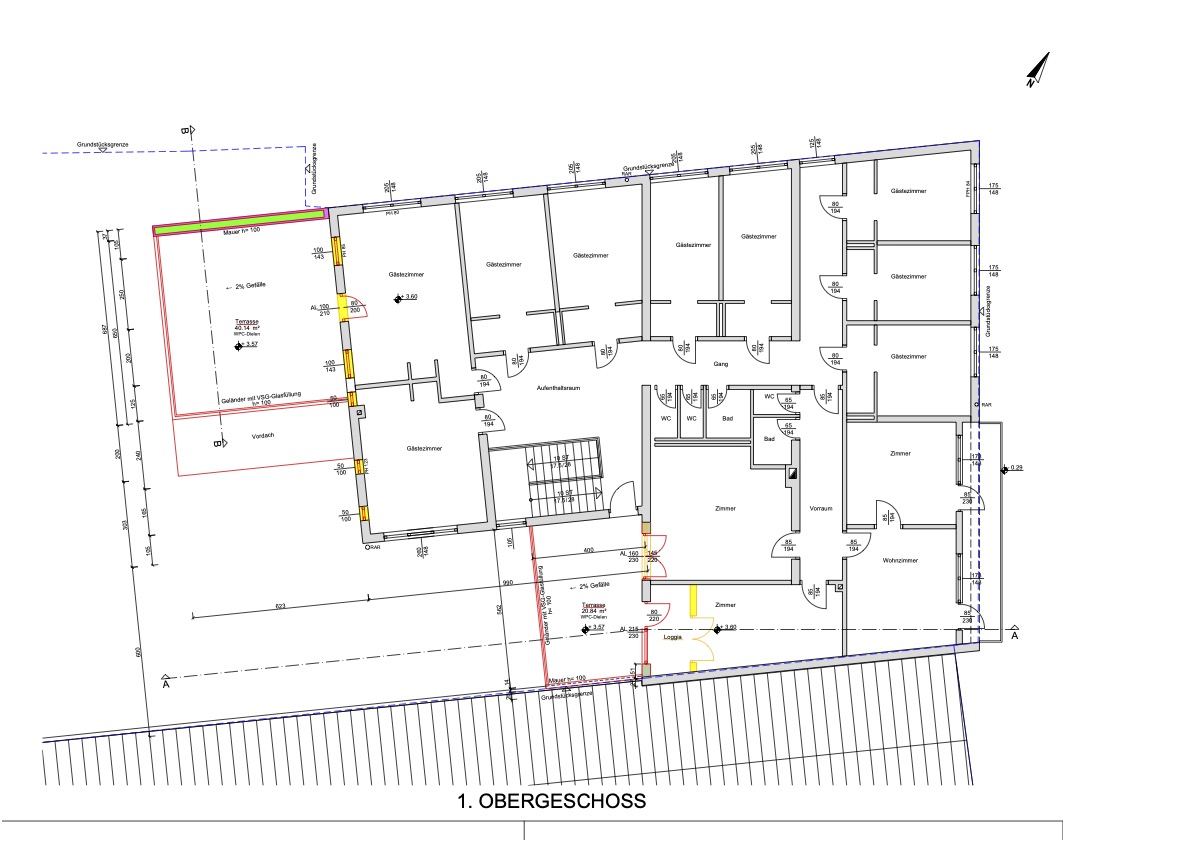 Planunterlagen Obergeschoß