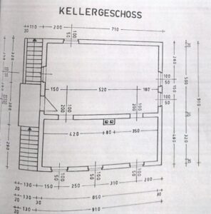 Grundriss Keller